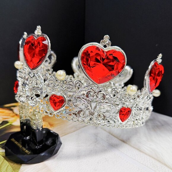 Wedding Crown, Bridal of Heart Crown, Love Crown, Valentine Crown, Crystal Crown main image 8